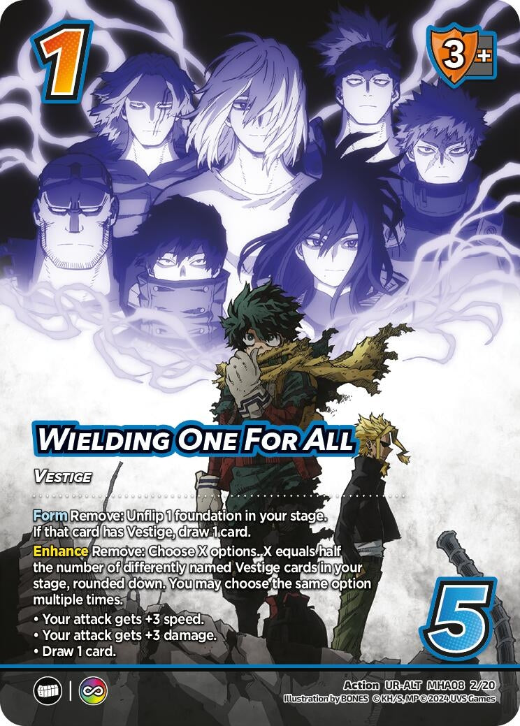 Image for Wielding One For All (Alternate Art) (Challenger Series: My Hero Academia - Dark Hero Arc) (MHA08 2/20) - UniVersus