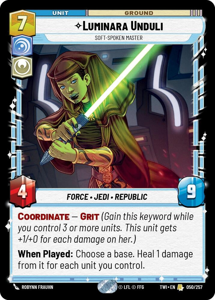 Image for Luminara Unduli - Soft-Spoken Master (Twilight of the Republic) (050/257) - Star Wars: Unlimited