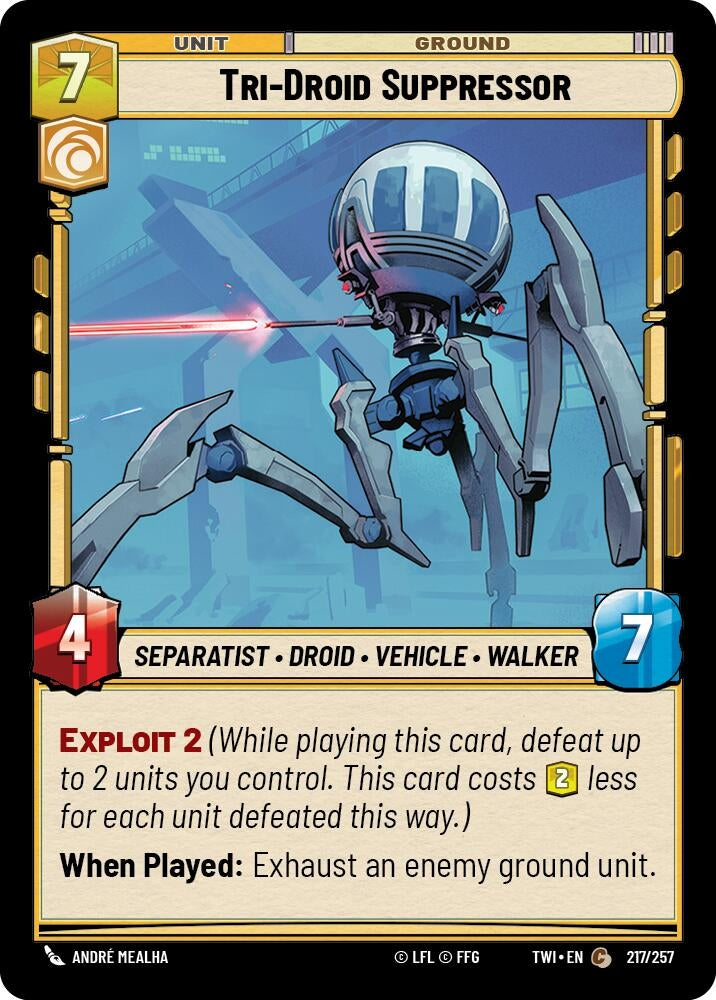 Image for Tri-Droid Suppressor (Twilight of the Republic) (217/257) - Star Wars: Unlimited