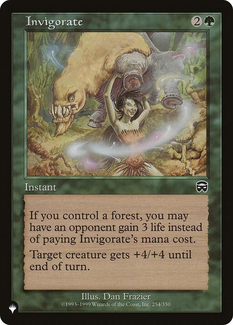 Image for Invigorate (MMQ) (The List Reprints) (254/350) - Magic: The Gathering