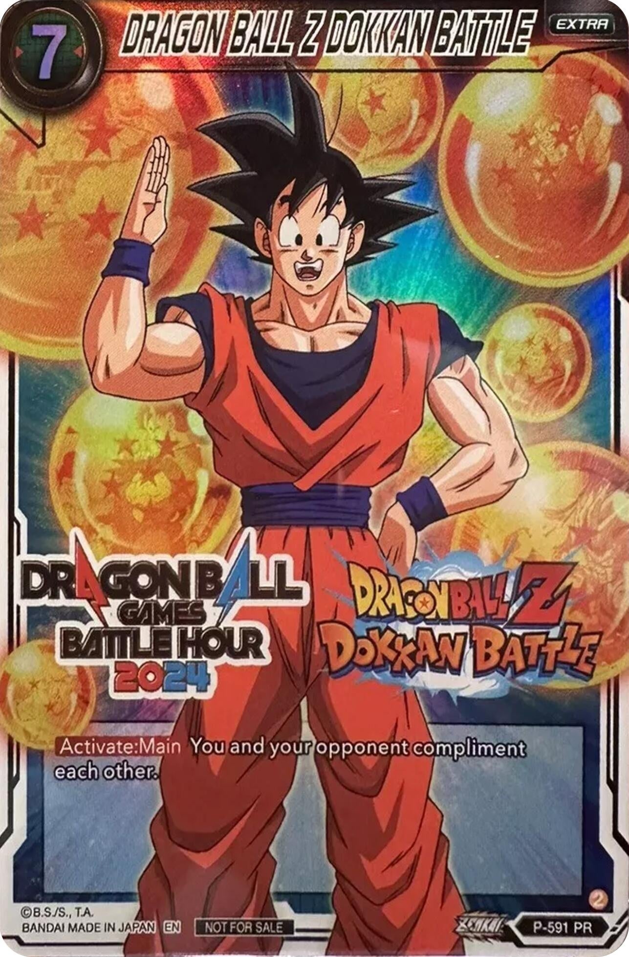 Image for DRAGON BALL Z DOKKAN BATTLE (Dragon Ball Games Battle Hour 2024 Promo Card Set) (Promotion Cards) (P-591) - Dragon Ball Super: Masters