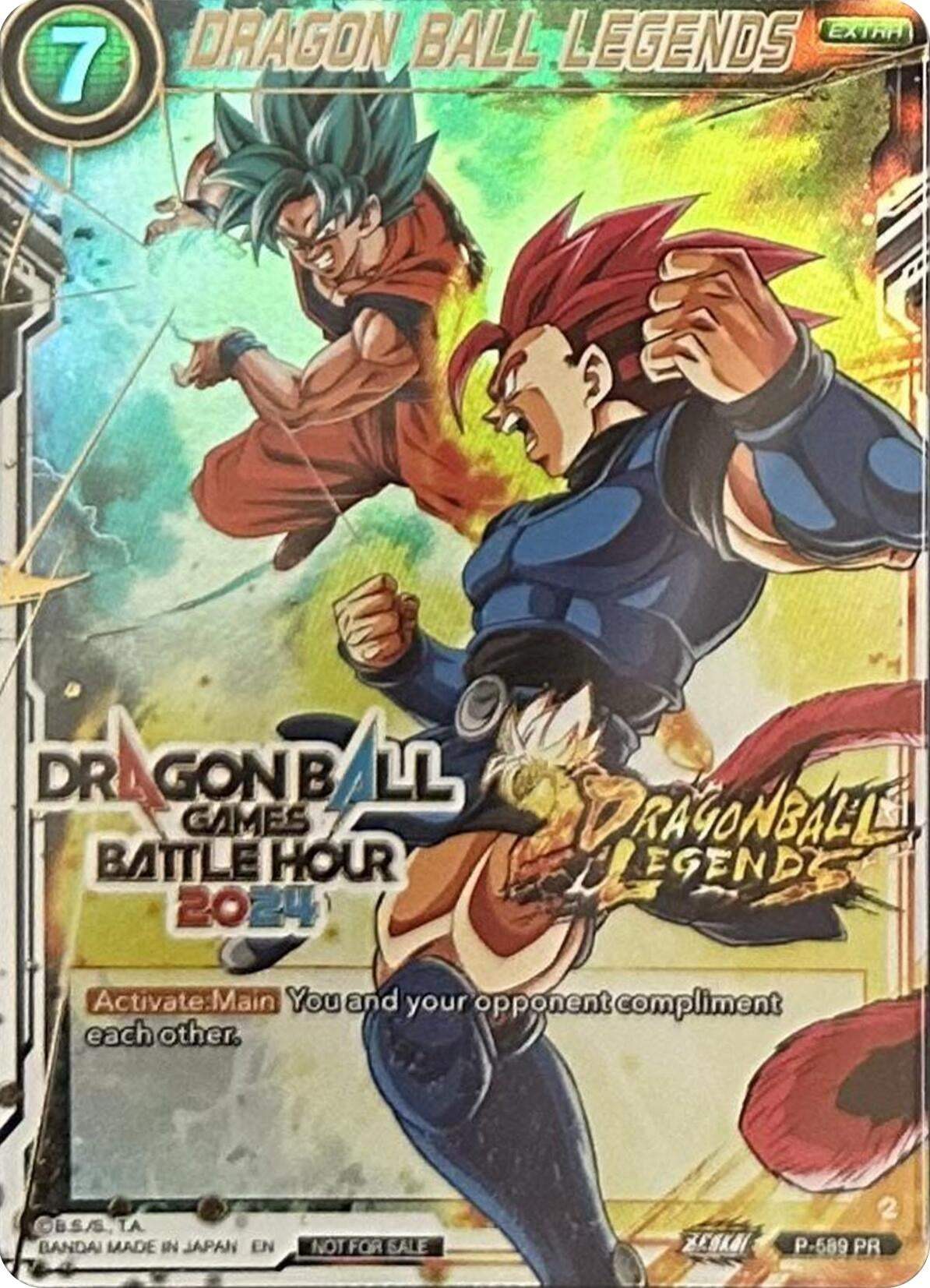 Image for DRAGON BALL LEGENDS (Dragon Ball Games Battle Hour 2024 Promo Card Set) (Promotion Cards) (P-589) - Dragon Ball Super: Masters