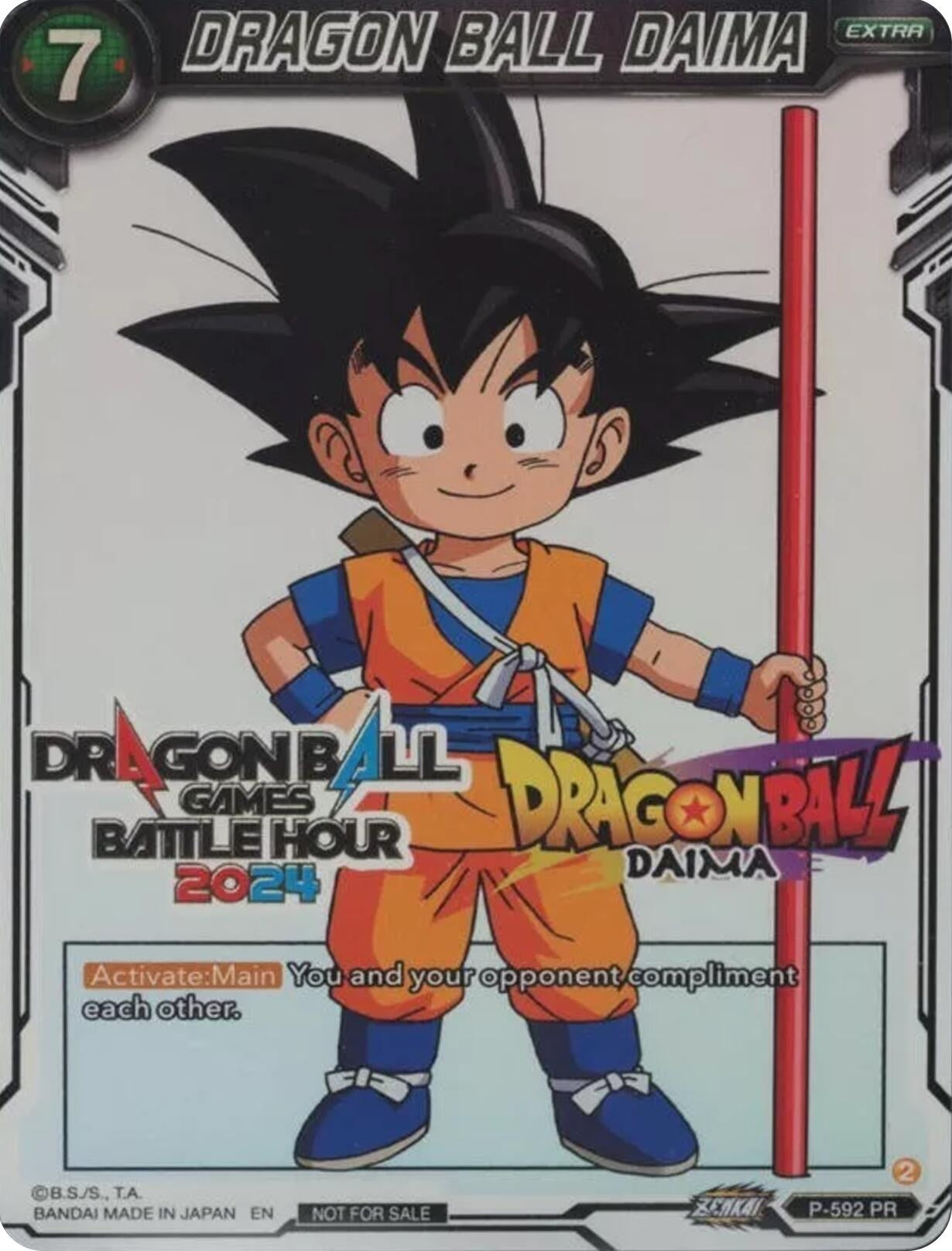 Image for DRAGON BALL DAIMA (Dragon Ball Games Battle Hour 2024 Promo Card Set) (Promotion Cards) (P-592) - Dragon Ball Super: Masters