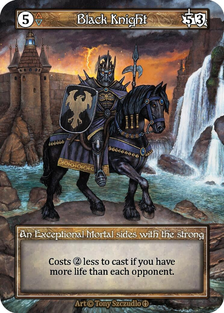 Image for Black Knight (Foil) (Arthurian Legends) - Sorcery: Contested Realm