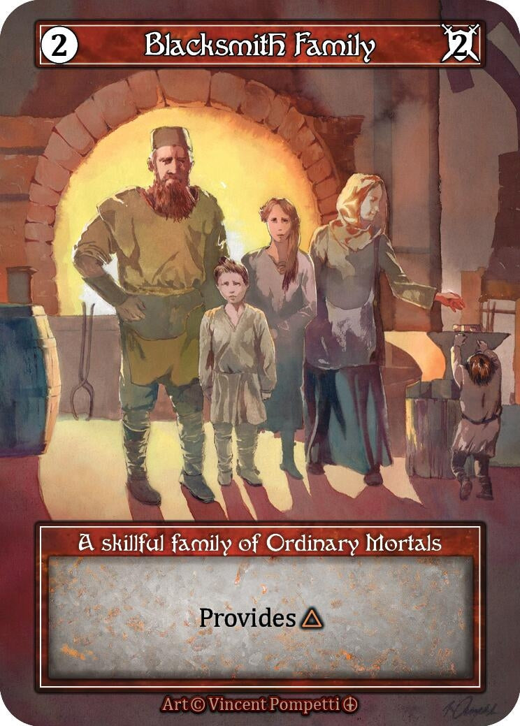 Image for Blacksmith Family (Foil) (Arthurian Legends) - Sorcery: Contested Realm