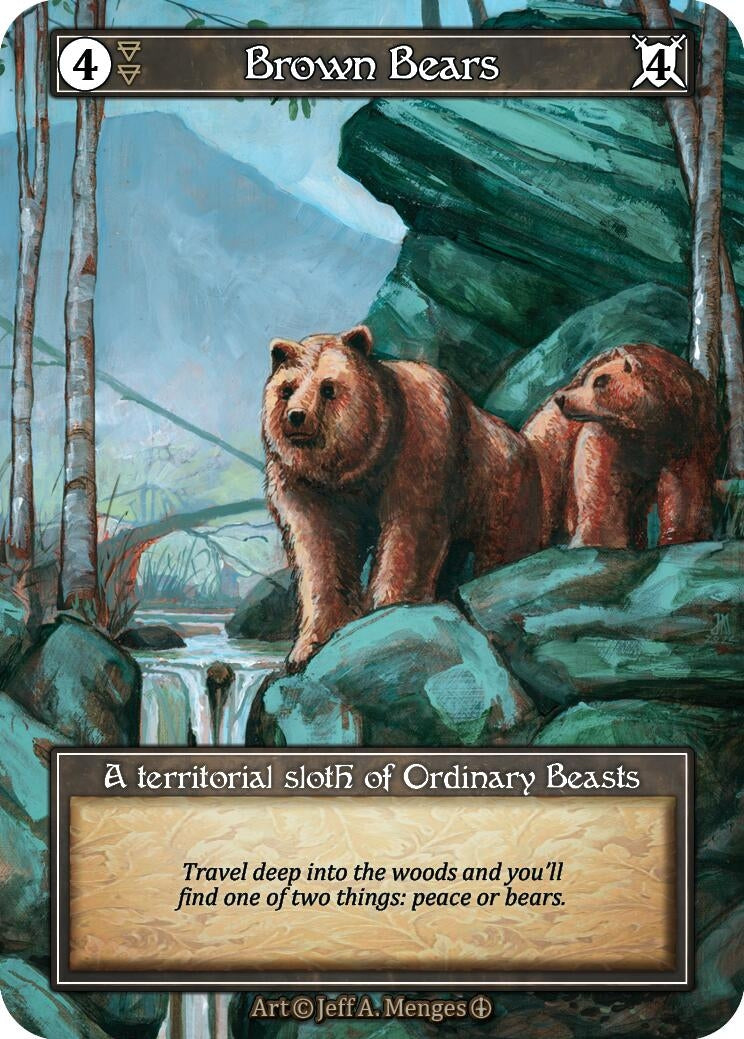 Image for Brown Bears (Foil) (Arthurian Legends) - Sorcery: Contested Realm