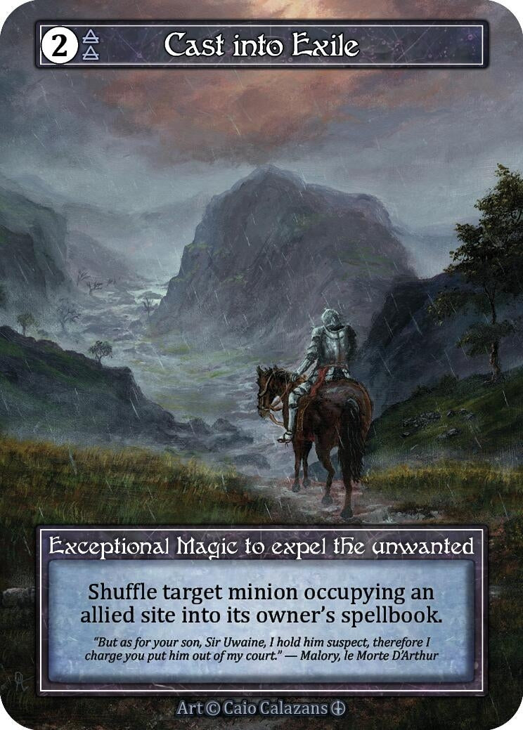Image for Cast into Exile (Foil) (Arthurian Legends) - Sorcery: Contested Realm