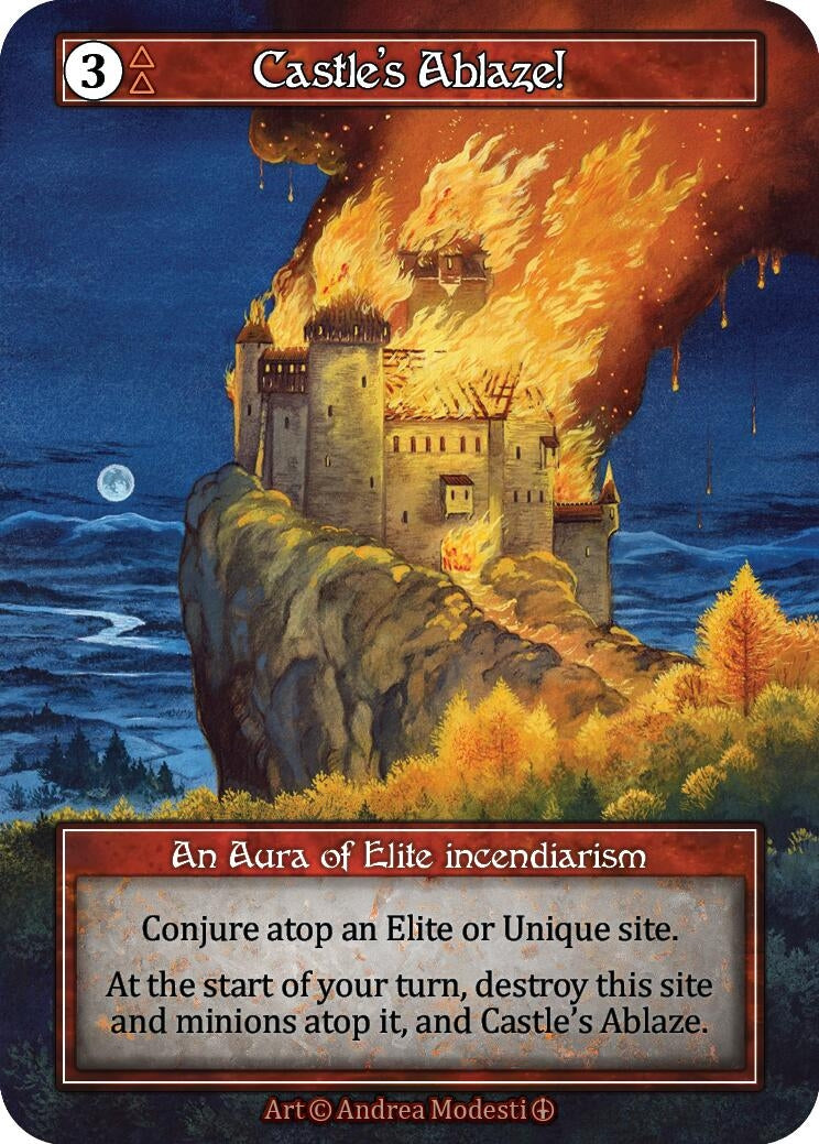 Image for Castle's Ablaze! (Foil) (Arthurian Legends) - Sorcery: Contested Realm