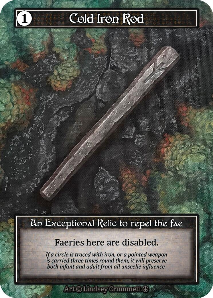 Image for Cold Iron Rod (Foil) (Arthurian Legends) - Sorcery: Contested Realm