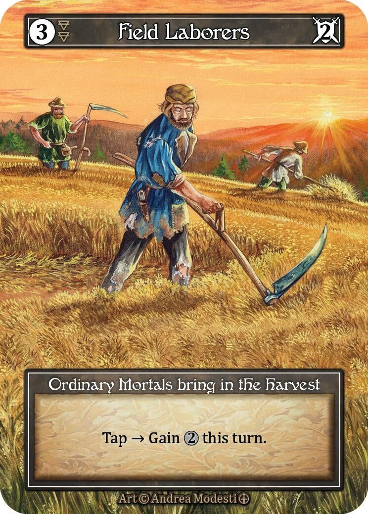 Image for Field Laborers (Foil) (Arthurian Legends) - Sorcery: Contested Realm