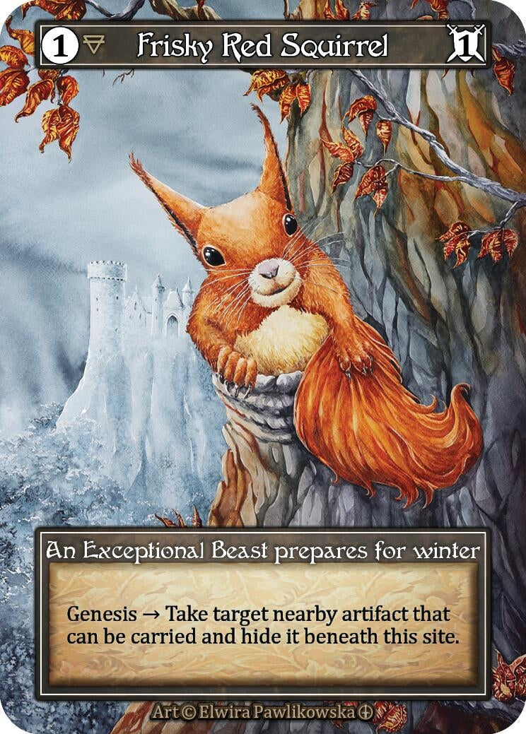 Image for Frisky Red Squirrel (Foil) (Arthurian Legends) - Sorcery: Contested Realm