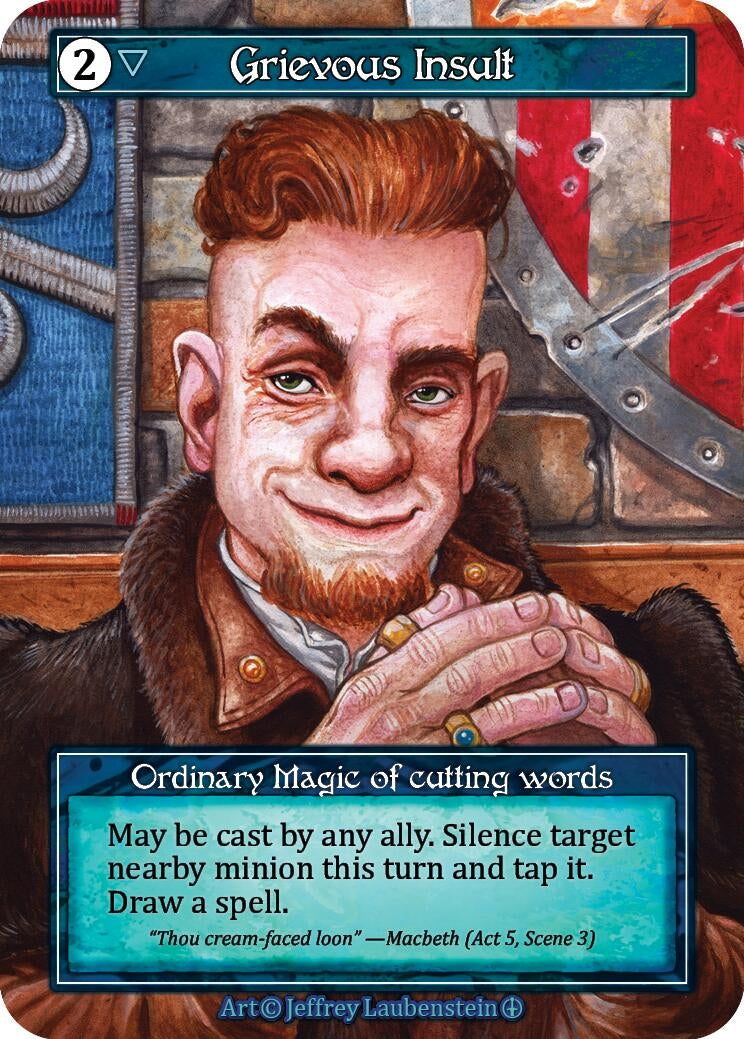 Image for Grievous Insult (Foil) (Arthurian Legends) - Sorcery: Contested Realm