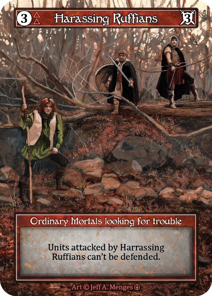 Image for Harassing Ruffians (Foil) (Arthurian Legends) - Sorcery: Contested Realm