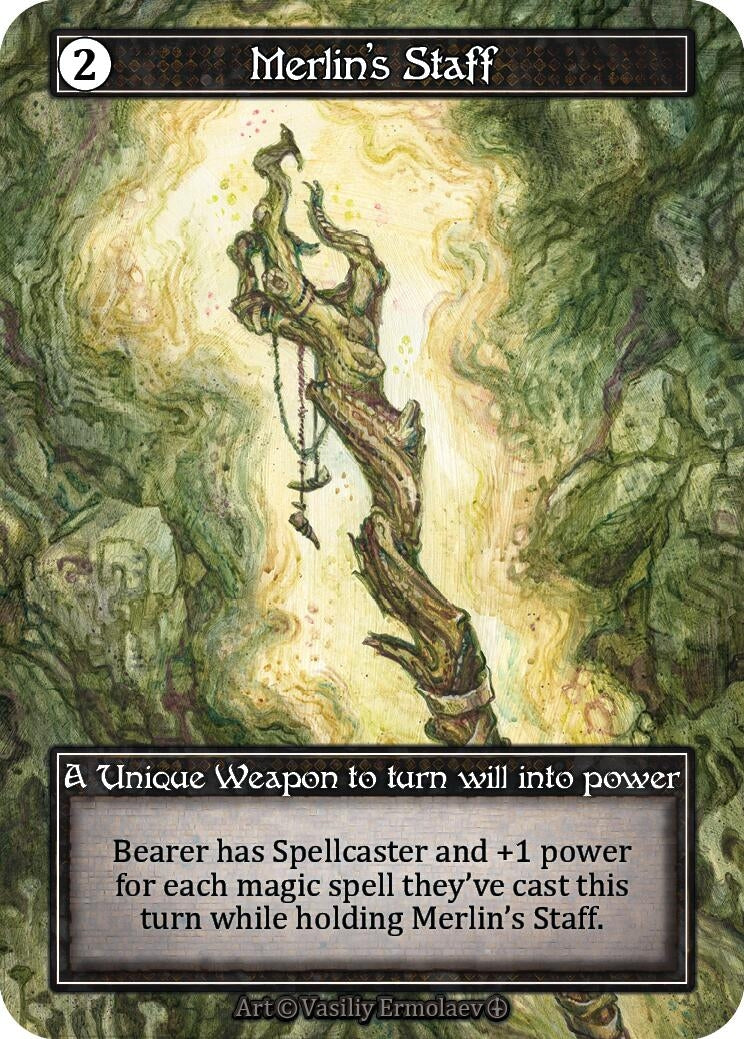 Image for Merlin's Staff (Foil) (Arthurian Legends) - Sorcery: Contested Realm