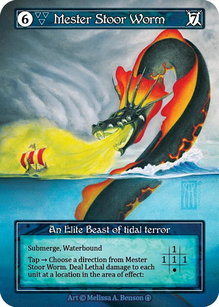Image for Mester Stoor Worm (Foil) (Arthurian Legends) - Sorcery: Contested Realm