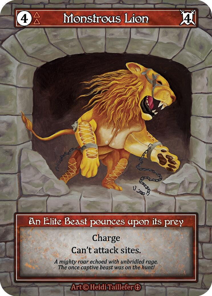 Image for Monstrous Lion (Foil) (Arthurian Legends) - Sorcery: Contested Realm
