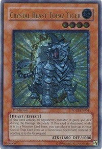 Image for Crystal Beast Topaz Tiger (UTR) (Force of the Breaker) (FOTB-EN004) - YuGiOh