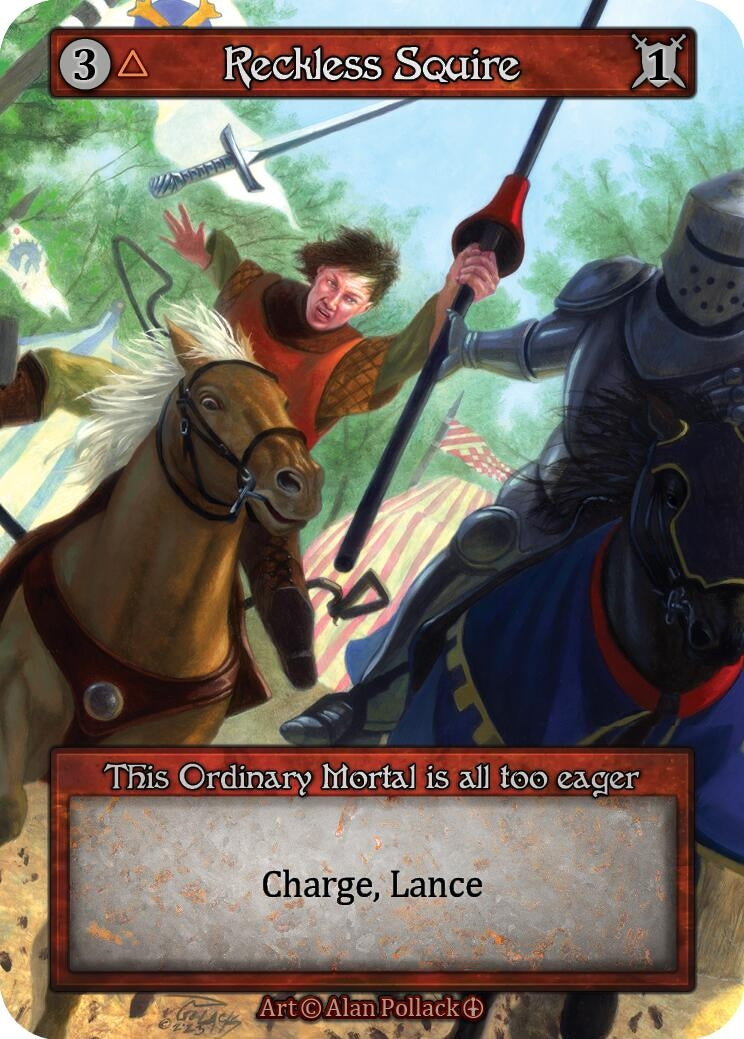 Image for Reckless Squire (Arthurian Legends) - Sorcery: Contested Realm