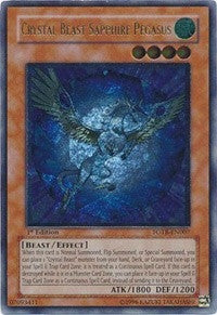 Image for Crystal Beast Sapphire Pegasus (UTR) (Force of the Breaker) (FOTB-EN007) - YuGiOh
