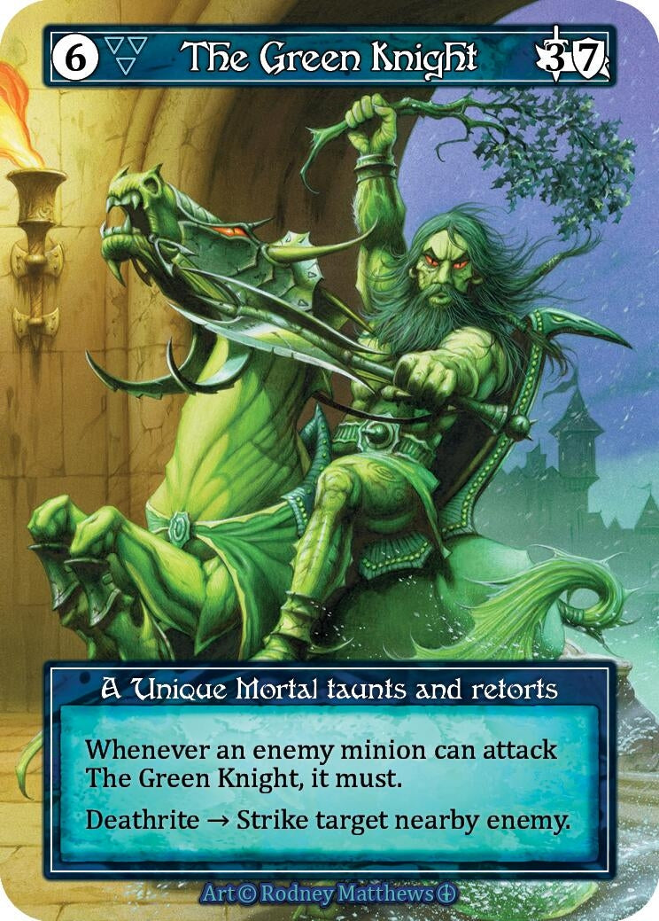Image for The Green Knight (Foil) (Arthurian Legends) - Sorcery: Contested Realm