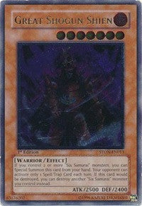 Image for Great Shogun Shien (UTR) (Strike of Neos) (STON-EN013) - YuGiOh