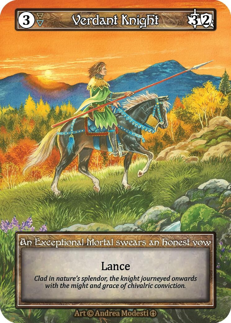 Image for Verdant Knight (Foil) (Arthurian Legends) - Sorcery: Contested Realm