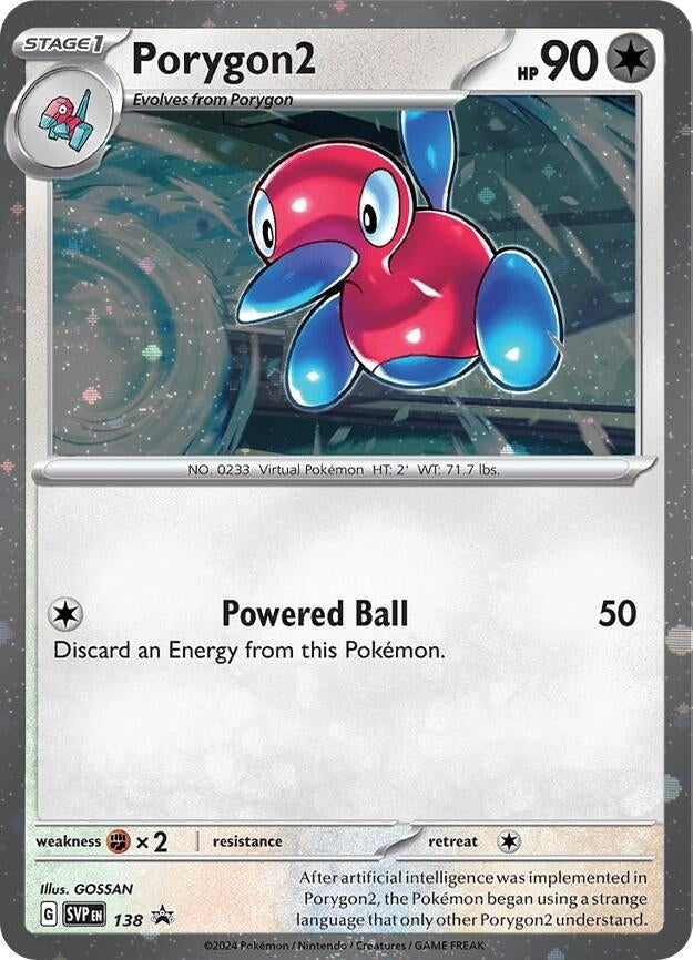 Image for Porygon2 - 138 (Cosmos Holo) (SV: Scarlet & Violet Promo Cards) (138) - Pokemon