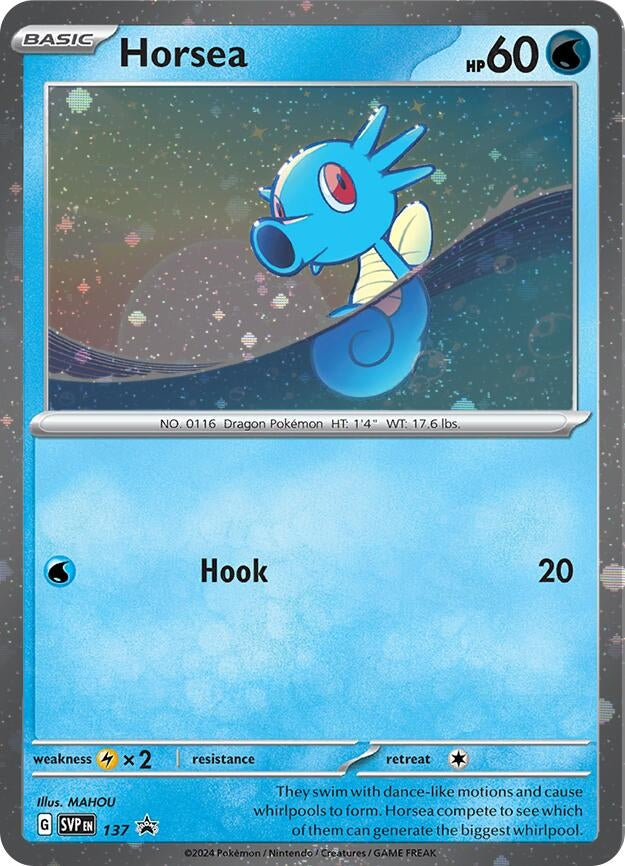 Image for Horsea - 137 (Cosmo Holo) (SV: Scarlet & Violet Promo Cards) (137) - Pokemon