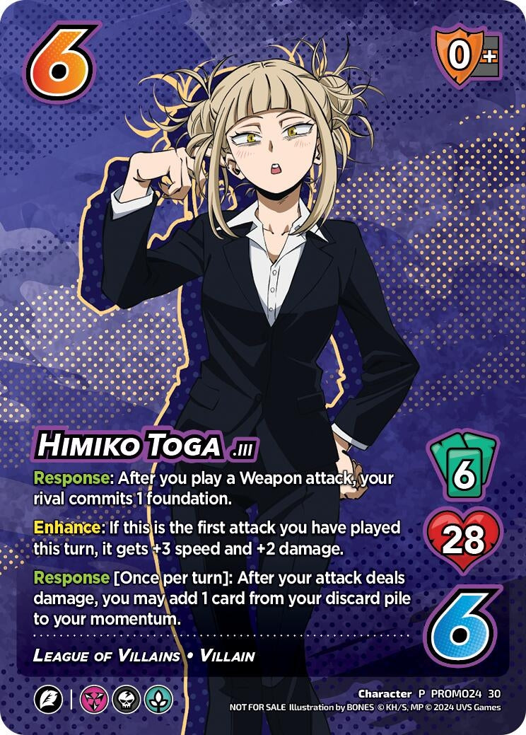 Image for Himiko Toga (2024 Regionals Season 2) (UniVersus: My Hero Academia Promo Cards) (PROMO27 30) - UniVersus