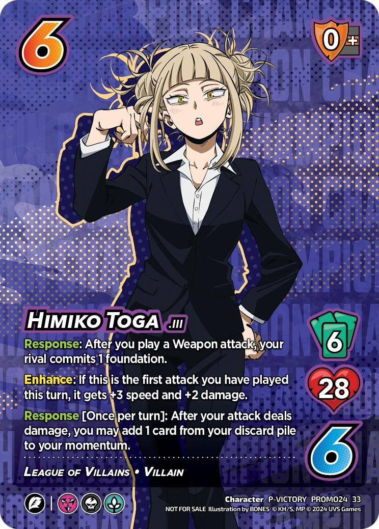 Image for Himiko Toga (2024 Regionals Season 2) (Victory) (UniVersus: My Hero Academia Promo Cards) (PROMO30 33) - UniVersus