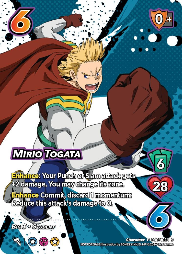 Image for Mirio Togata (UniVersus: My Hero Academia Promo Cards) (PROMO24 9) - UniVersus