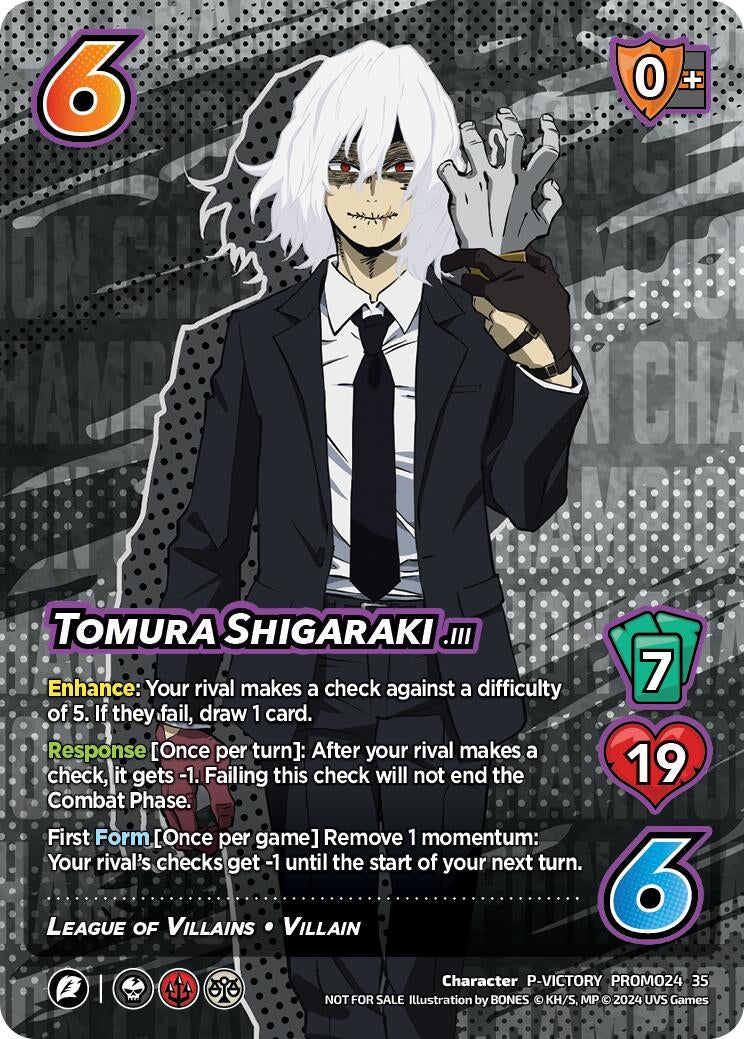 Image for Tomura Shigaraki (2024 Regionals Season 2) (Victory) (UniVersus: My Hero Academia Promo Cards) (PROMO32 35) - UniVersus