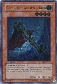 Image for Elemental Hero Captain Gold (UTR) (Force of the Breaker) (FOTB-EN014) - YuGiOh