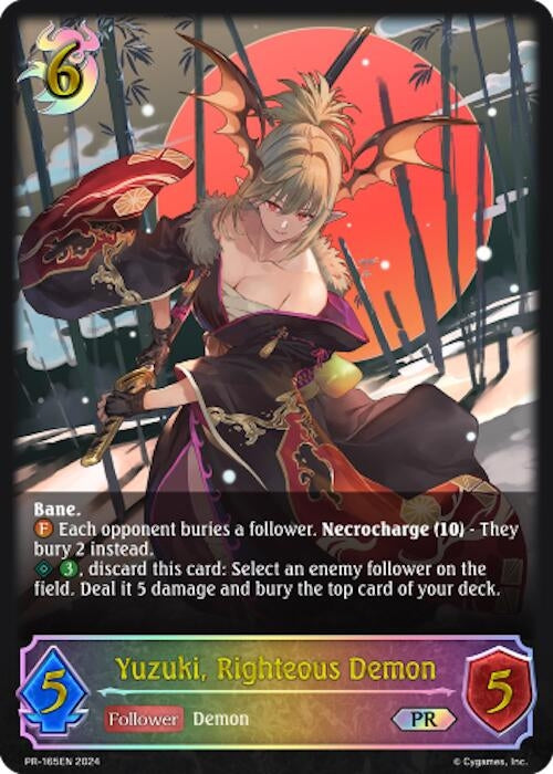 Image for Yuzuki, Righteous Demon (Shadowverse: Evolve Promo Cards) (PR-165EN) - Shadowverse: Evolve