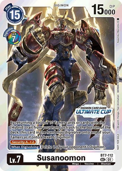 Image for Susanoomon (Ultimate Cup 2024) (BT07) (BT7-112 SEC) - Digimon Card Game