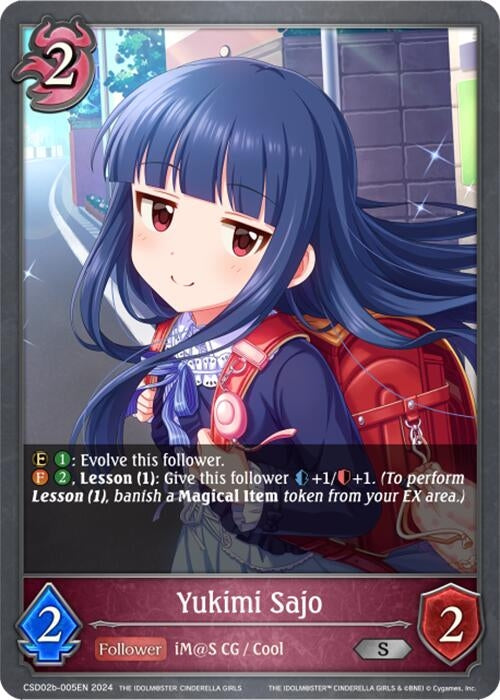 Image for Yukimi Sajo (CSD02: THE IDOLM@STER CINDERELLA GIRLS) (CSD02b-005EN) - Shadowverse: Evolve