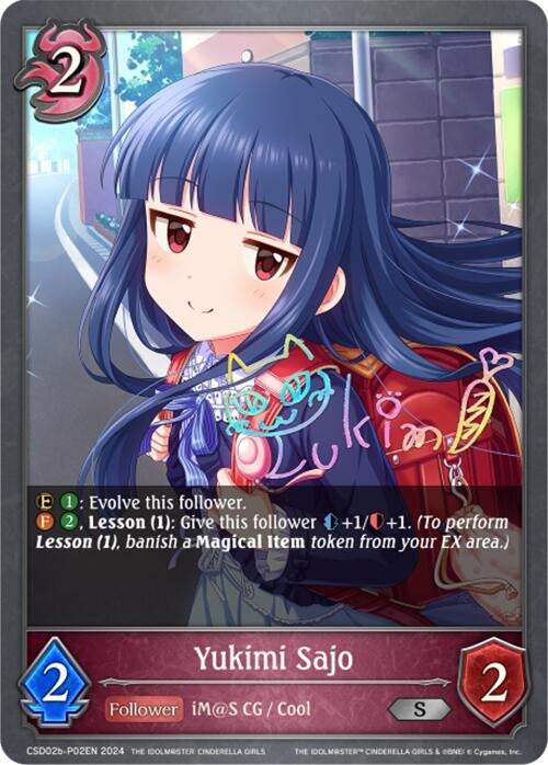 Image for Yukimi Sajo - P02EN (Foil) (CSD02: THE IDOLM@STER CINDERELLA GIRLS) (CSD02b-P02EN) - Shadowverse: Evolve