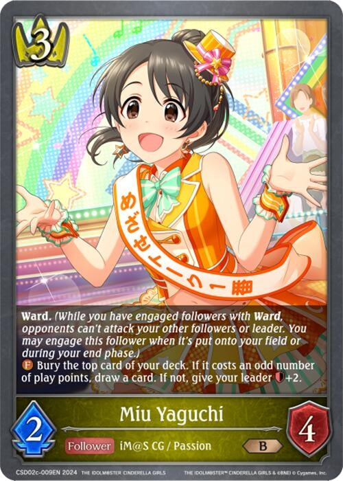 Image for Miu Yaguchi (CSD02: THE IDOLM@STER CINDERELLA GIRLS) (CSD02c-009EN) - Shadowverse: Evolve