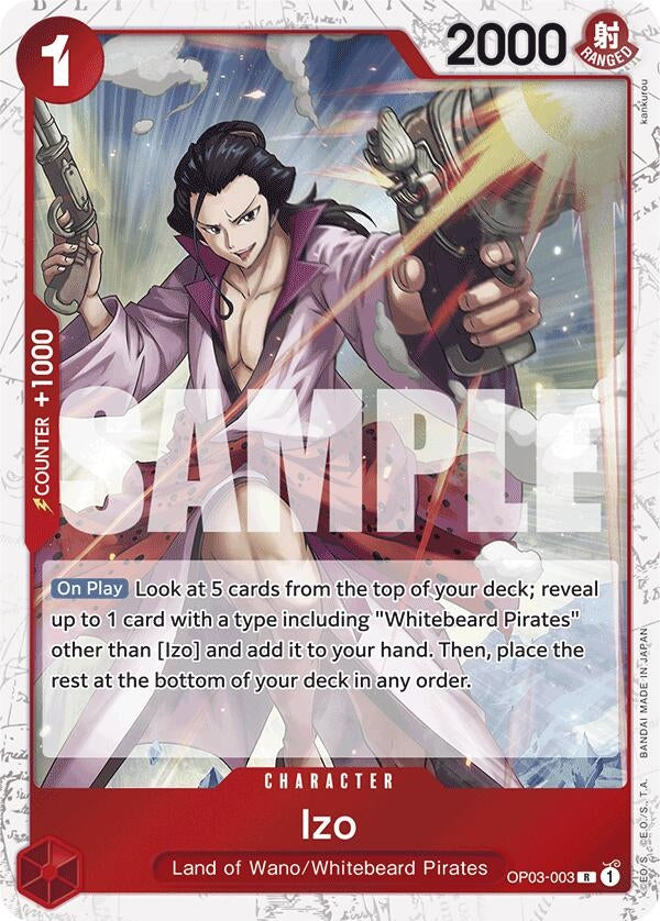Image for Izo (OP03-003) (Jolly Roger Foil) (Premium Booster -The Best-) (OP03-003) - One Piece Card Game