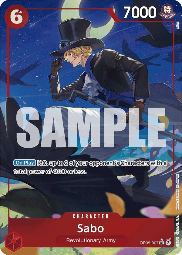Image for Sabo (OP05-007) (Alternate Art) (Premium Booster -The Best-) (OP05-007) - One Piece Card Game