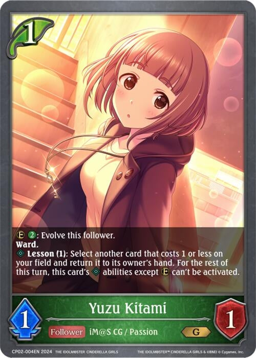 Image for Yuzu Kitami (CP02: THE IDOLM@STER CINDERELLA GIRLS) (CP02-004EN) - Shadowverse: Evolve