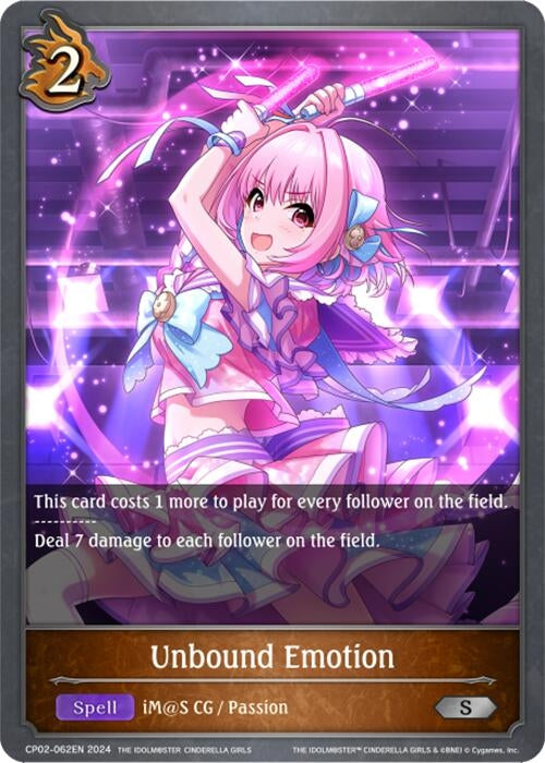 Image for Unbound Emotion (CP02: THE IDOLM@STER CINDERELLA GIRLS) (CP02-062EN) - Shadowverse: Evolve
