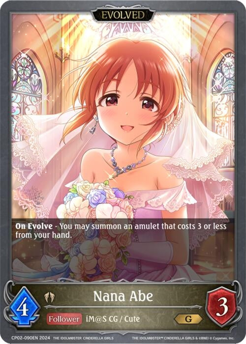 Image for Nana Abe (Evolved) (CP02: THE IDOLM@STER CINDERELLA GIRLS) (CP02-090EN) - Shadowverse: Evolve