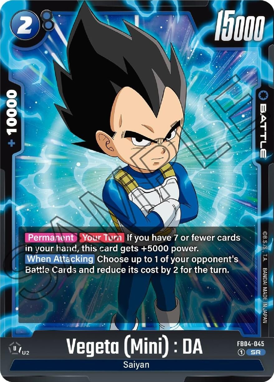 Image for Vegeta (Mini) : DA (Ultra Limit) (FB04-045) - Dragon Ball Super: Fusion World