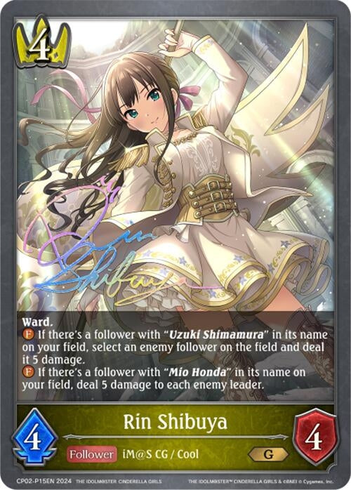 Image for Rin Shibuya - P15EN (Foil) (CP02: THE IDOLM@STER CINDERELLA GIRLS) (CP02-P15EN) - Shadowverse: Evolve