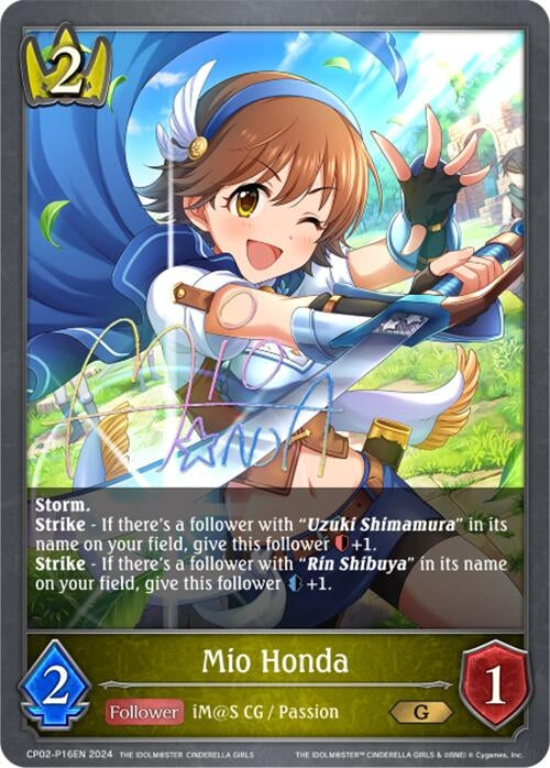Image for Mio Honda - P16EN (Foil) (CP02: THE IDOLM@STER CINDERELLA GIRLS) (CP02-P16EN) - Shadowverse: Evolve