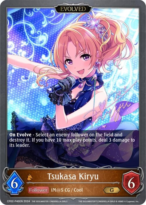 Image for Tsukasa Kiryu (Evolved) - P46EN (Foil) (CP02: THE IDOLM@STER CINDERELLA GIRLS) (CP02-P46EN) - Shadowverse: Evolve