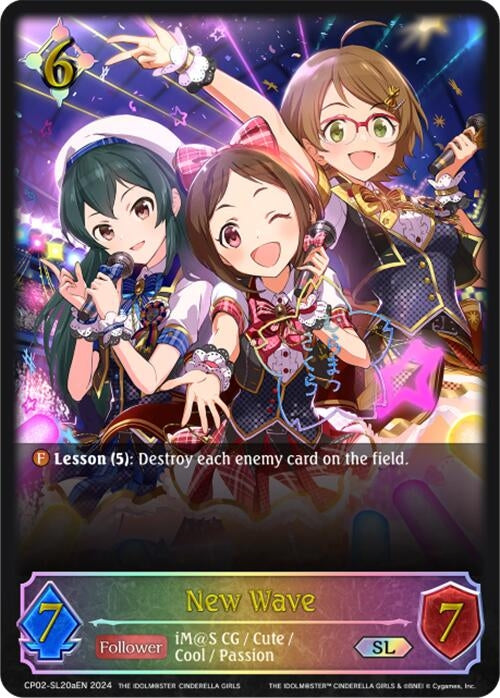 Image for New Wave (a) (SL) (CP02: THE IDOLM@STER CINDERELLA GIRLS) (CP02-SL20aEN) - Shadowverse: Evolve