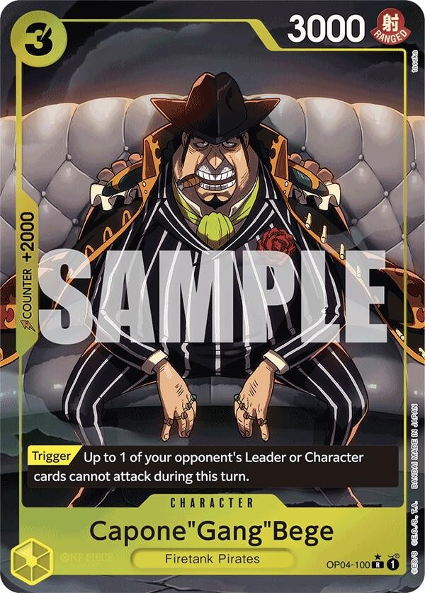 Image for Capone"Gang"Bege (OP04-100) (Alternate Art) (Premium Booster -The Best-) (OP04-100) - One Piece Card Game
