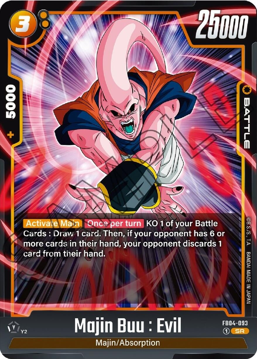 Image for Majin Buu : Evil - FB04-093 (Ultra Limit) (FB04-093) - Dragon Ball Super: Fusion World